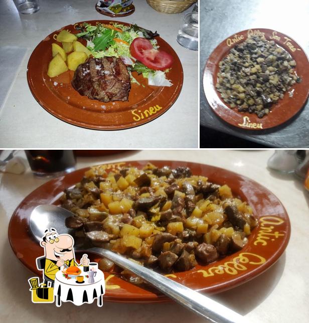 Еда в "Antic Celler San Toreó"