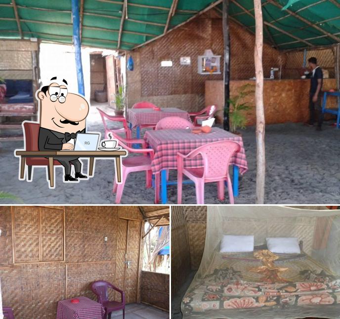 The interior of Cool Place Beach Shack