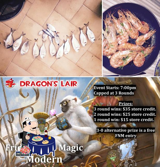 Prenditi la cucina di mare a Dragon's Lair club