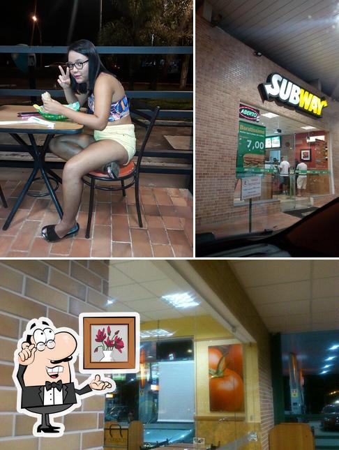 O interior do Subway