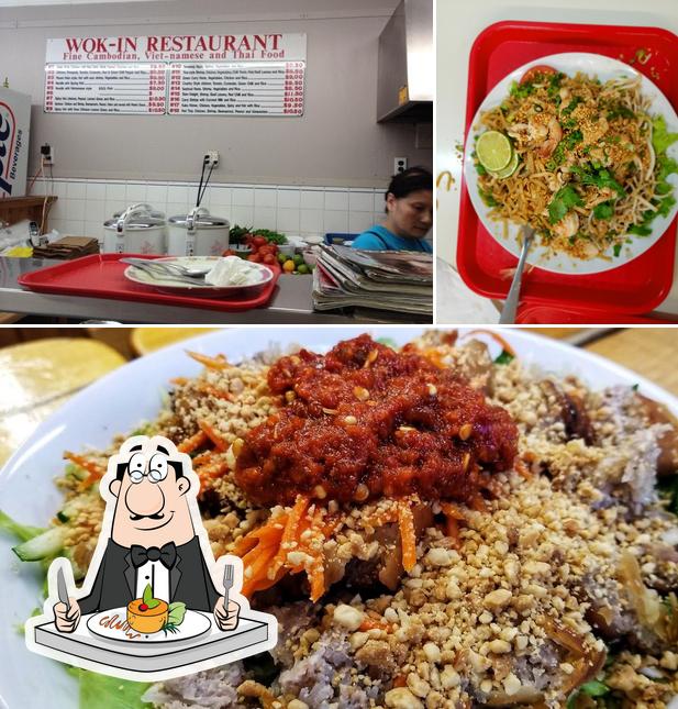 The picture of food and interior at Wok-In Restaurant