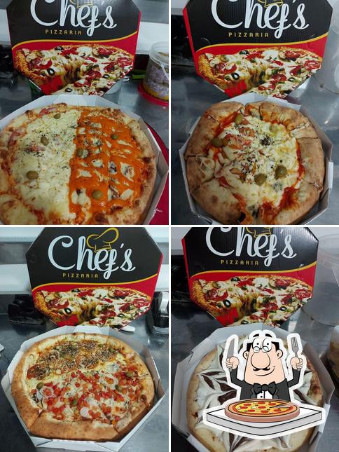 No Chef's Pizzaria, você pode degustar pizza