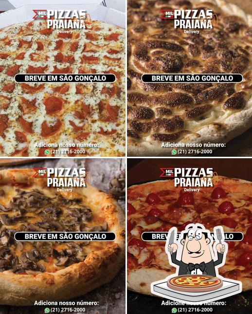 Peça diversos variedades de pizza