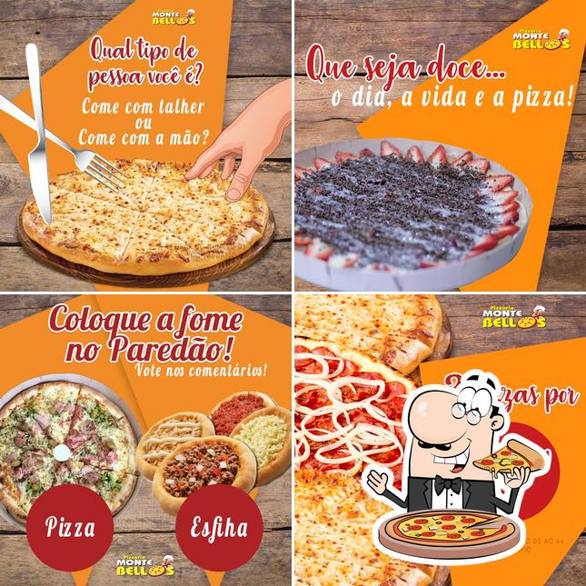 Peça diferentes tipos de pizza