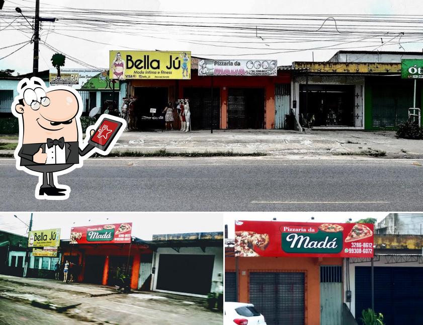 Esta é a foto apresentando exterior e interior no Pizzaria da Madá