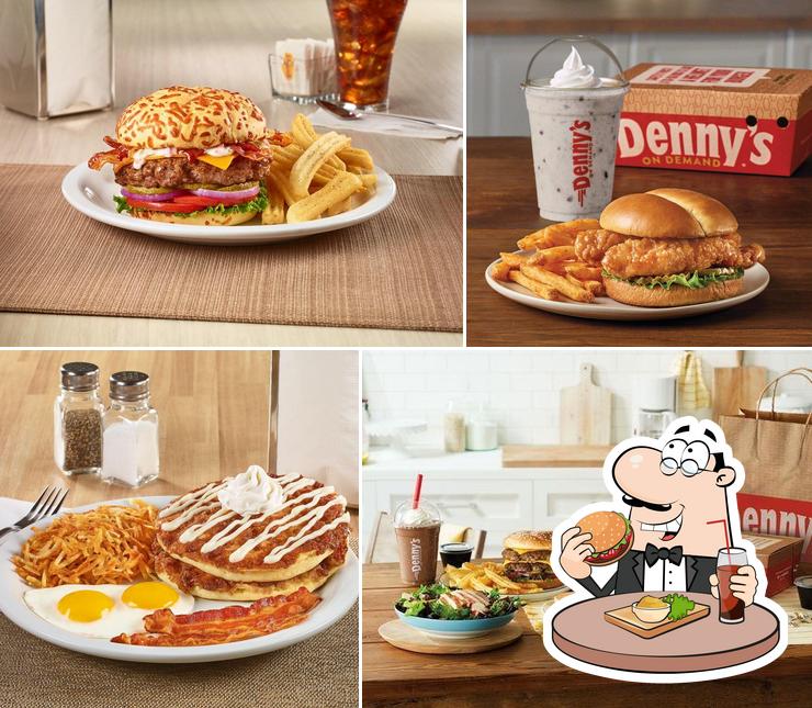 Try out a burger at Denny's