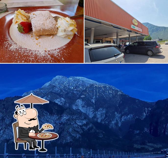 La esterno e dolce del ristorante