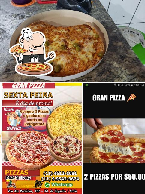 Peça pizza no Gran pizza