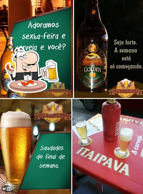 Você pode tomar uma tulipa de cerveja leve ou escura