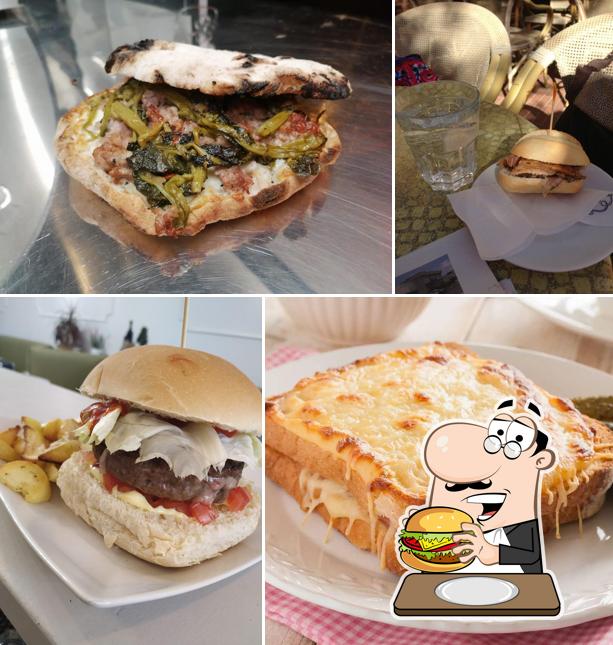 Try out a burger at Caffè Teatro