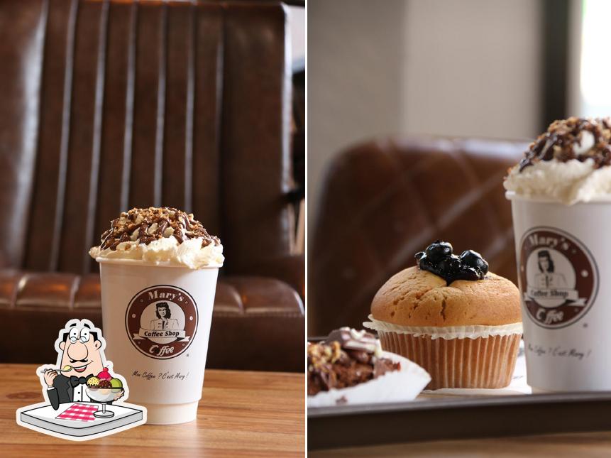 Mary's Coffee Shop LANGON propose une sélection de desserts