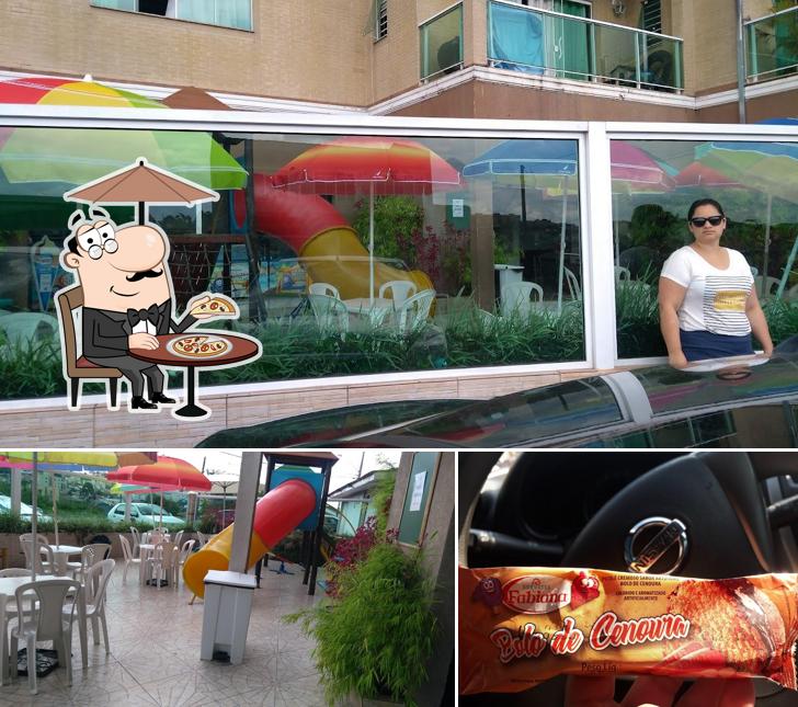 O exterior do Sorvetes Fabiana