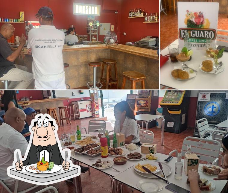 Entre la variedad de cosas que hay en Bar cafetería el Guaro también tienes comida y interior