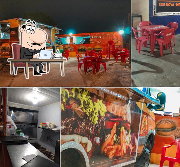 The interior of Habibi Lanches Food Truck Artesanal