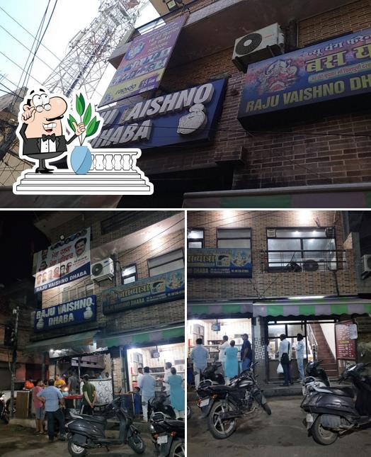 The exterior of Raju Dhaba