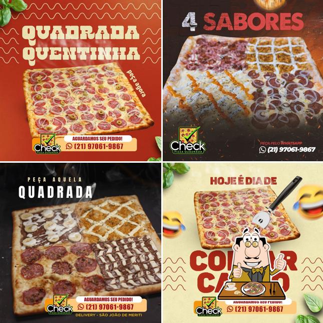 Experimente pizza no Check Pizza Quadrada