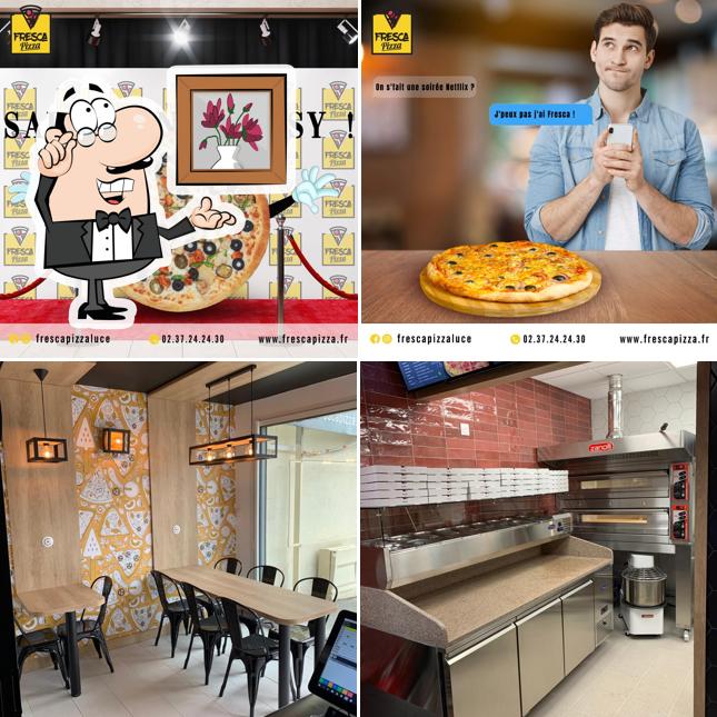 L’image de la intérieur et nourriture concernant Fresca Pizza