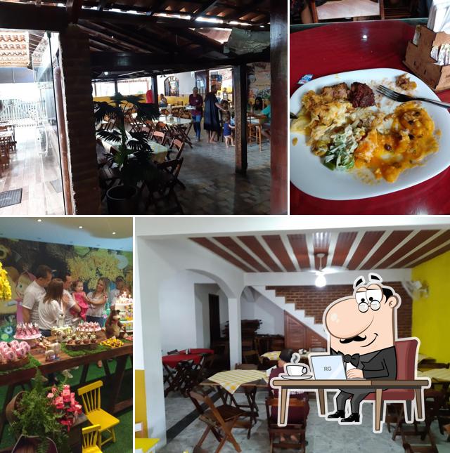 O interior do Restaurante Mãe Joana