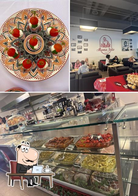 Mama Jolie Aubonne – Café-Restaurant et épicerie italienne si caratterizza per la interni e cibo