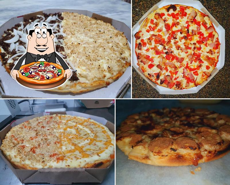 Escolha diferentes tipos de pizza