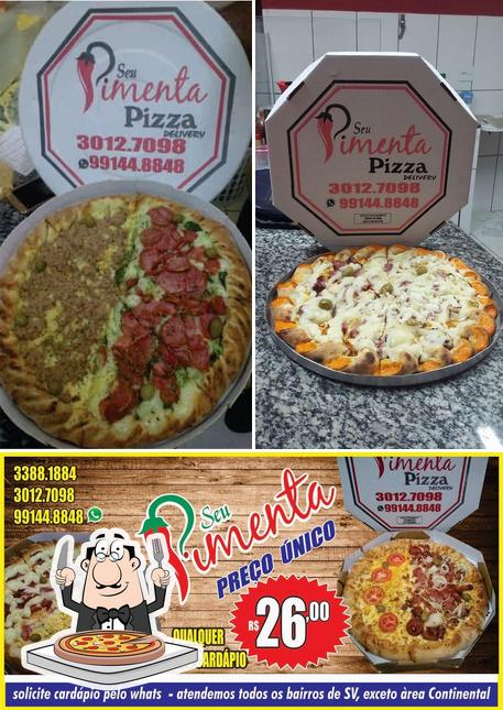 Peça pizza no Seu Pimenta