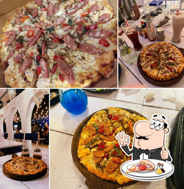 Pick pizza at Aer Bistro