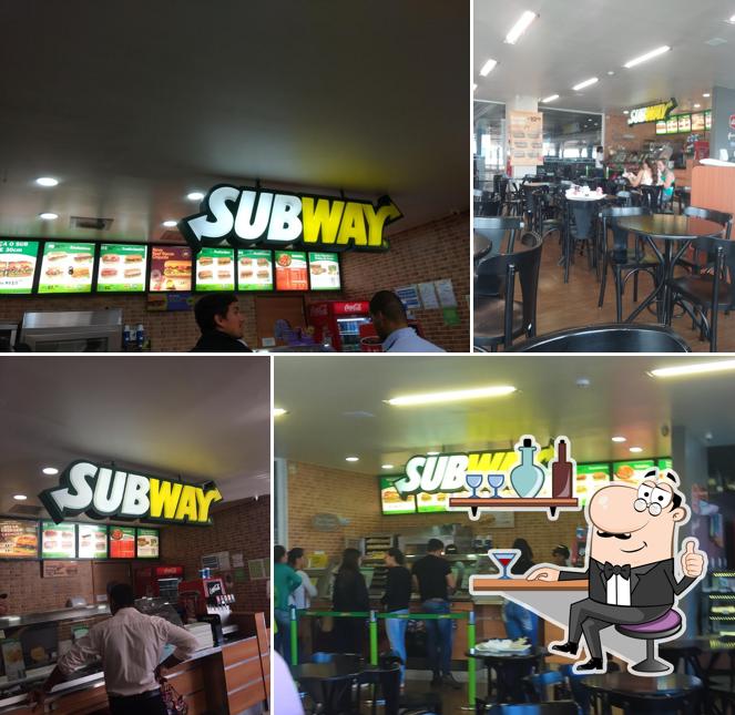 O interior do Subway Havan