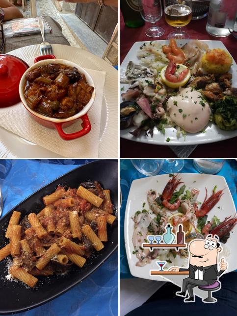Gli interni di ristorante il Carretto