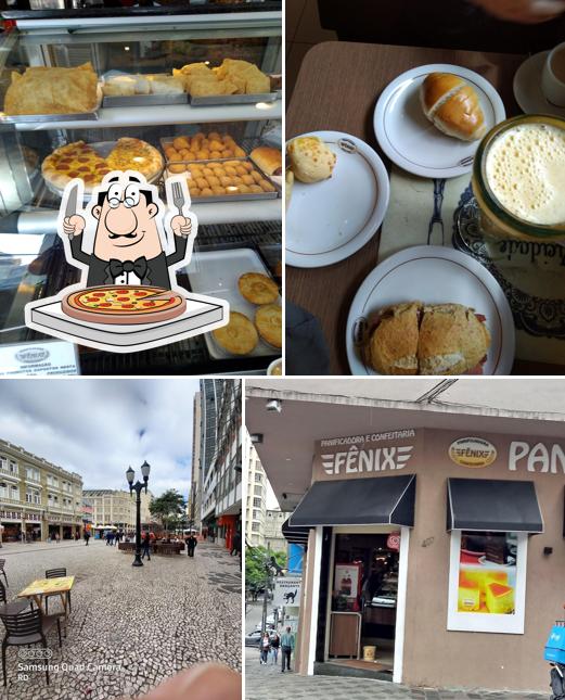Consiga pizza no Panificadora e Confeitaria Fênix