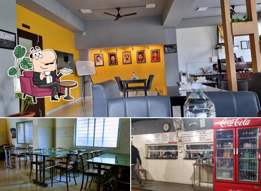 Take a seat at one of the tables at Gowdara Mudde Mane
