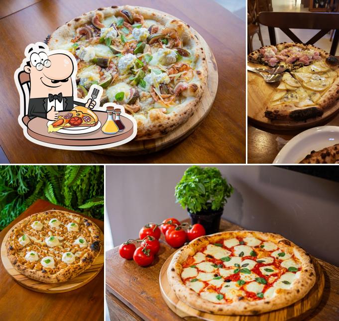 Peça pizza no Angolo Della Pizza