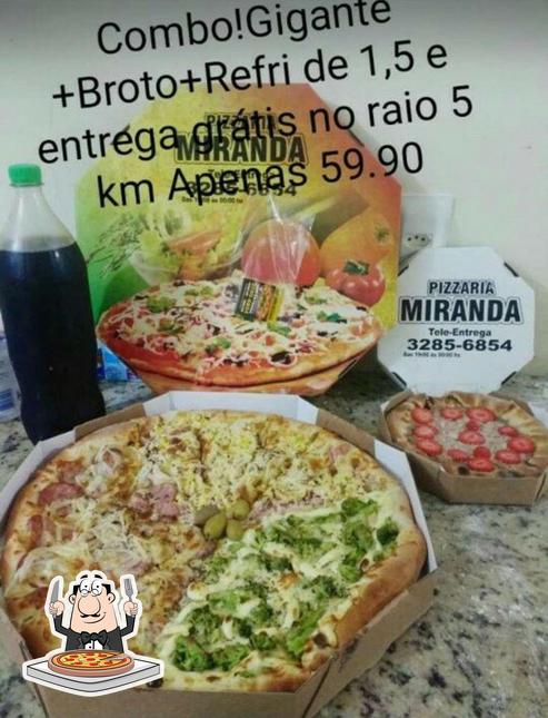 Consiga pizza no Pizzaria Miranda