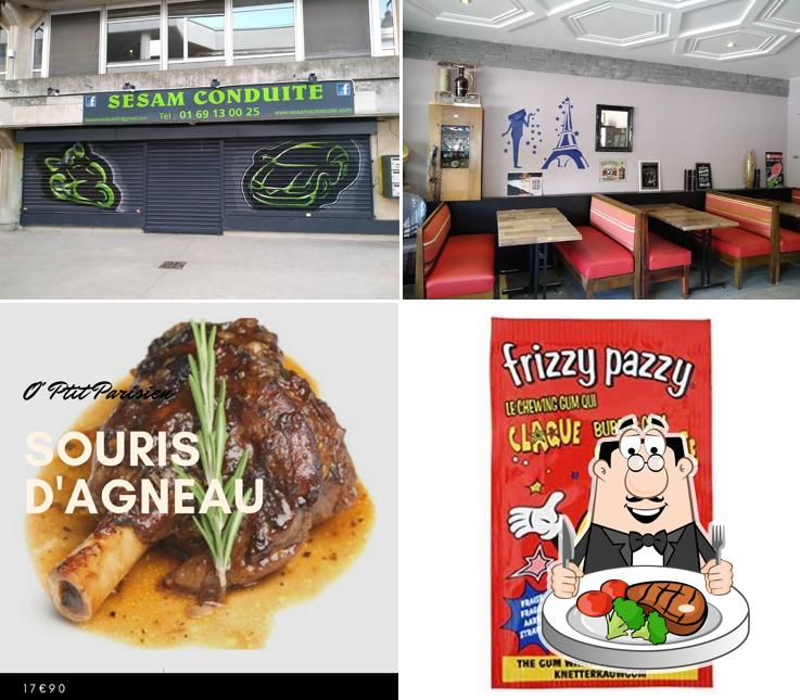 Essayez des repas à base de viande à O Ptit Parisien - Pizza Brasserie Café Snacks Bar à Jeux Halal