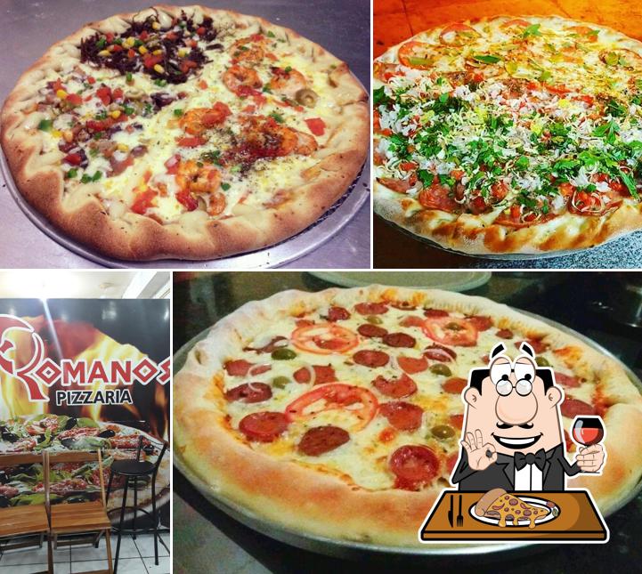 Experimente pizza no Romanos Pizzaria