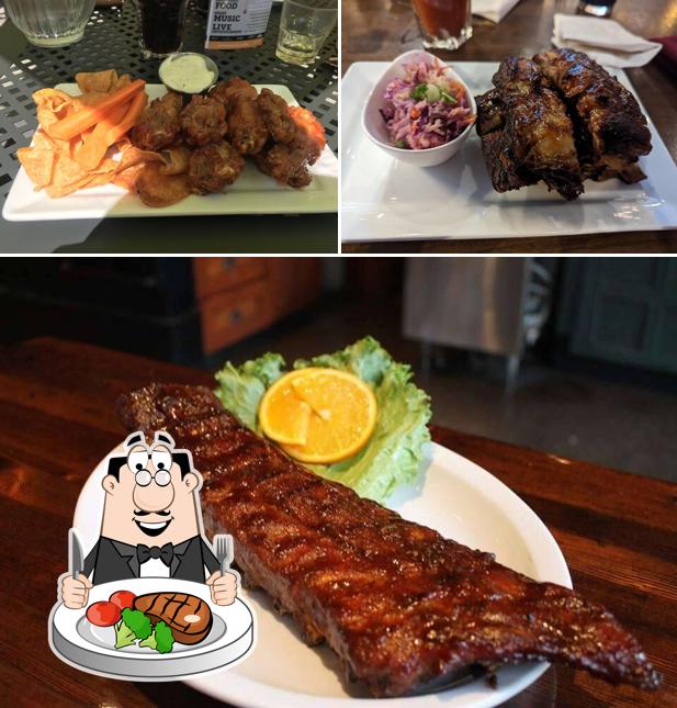 Get meat meals at Dusty's Bar & BBQ