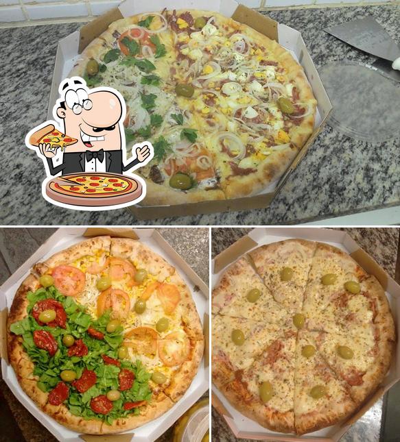 Consiga pizza no Pizzaria Manjericão Delivery