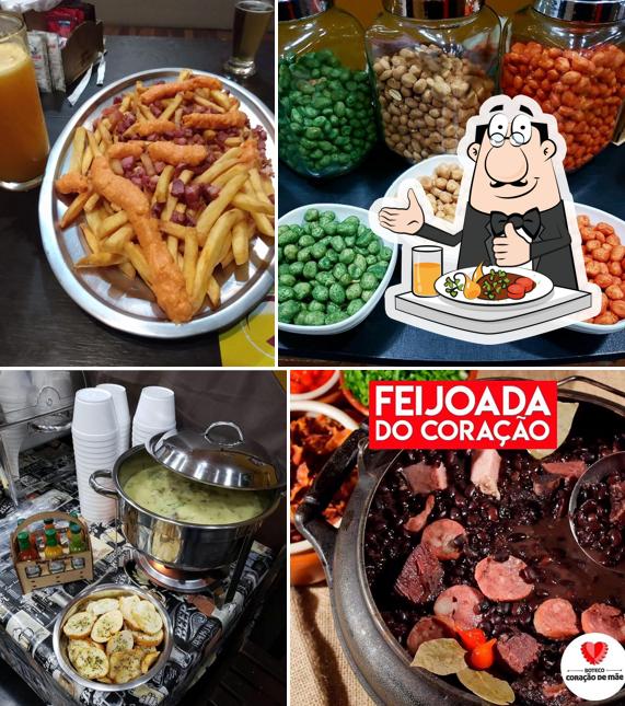 Comida em Coração de Mãe