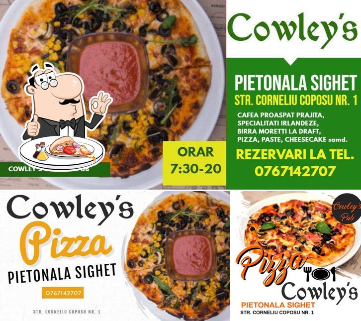 Отведайте пиццу в "Cowley's Pub"