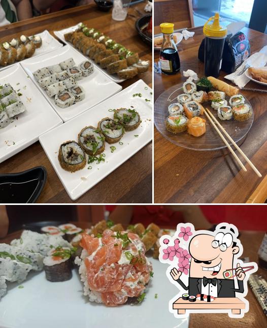 No Restaurante Sushi Ponta Negra - Distrito, você pode pedir sushi