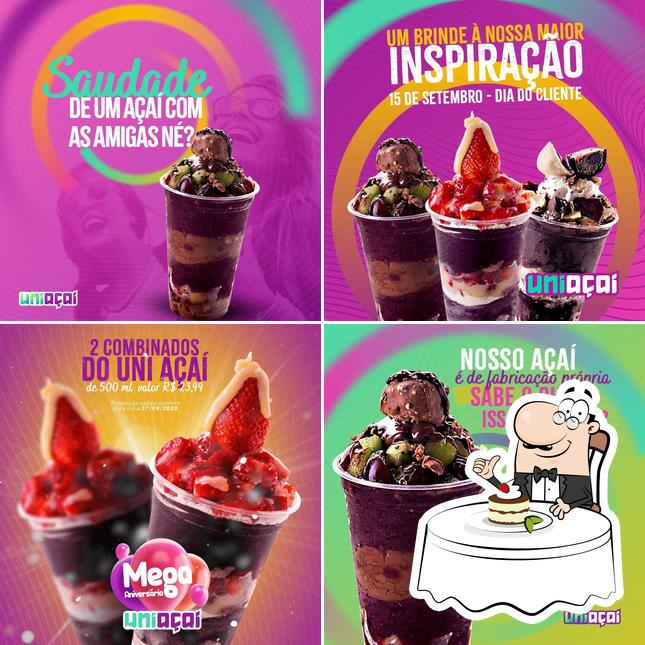 Uni Açaí Catanduva SP serve uma variedade de pratos doces