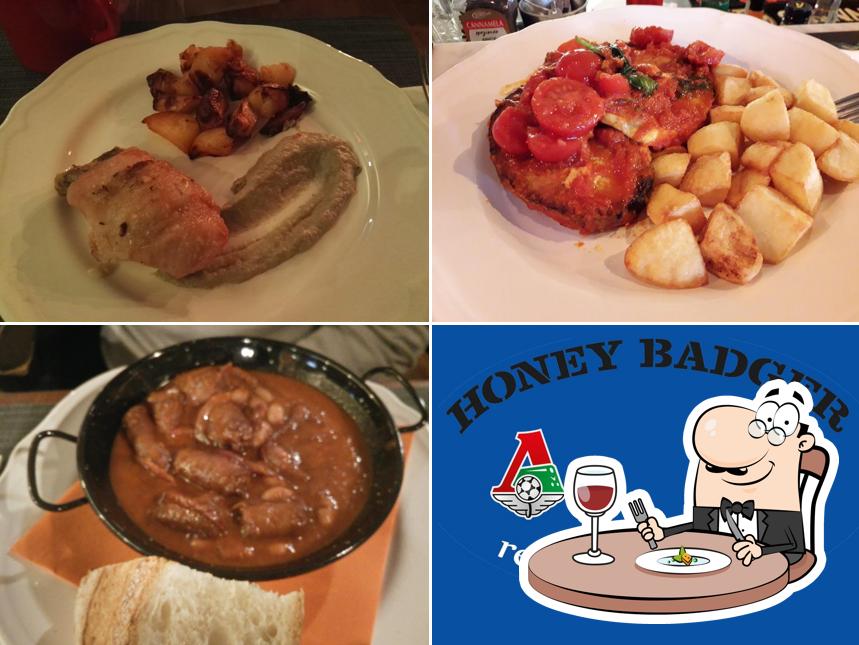 Meals at Honey Badger Pub Restaurant