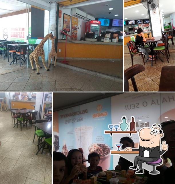 O interior do Giraffas Brazlândia