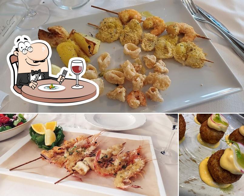Scampi al Nido del Corvo, Ristorante Vista Panoramica