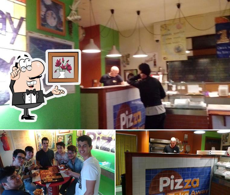 Gli interni di Pizzeria Take away