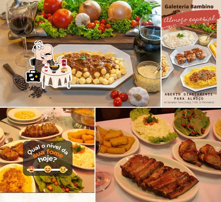 Comida em Galeteria Bambino