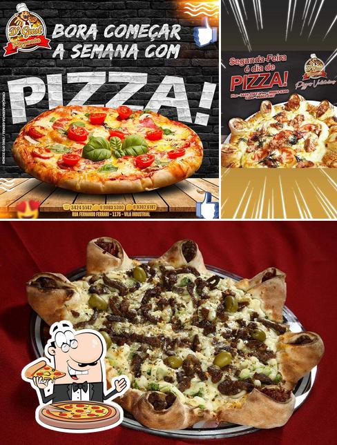 Escolha pizza no D'Gust Pizzaria