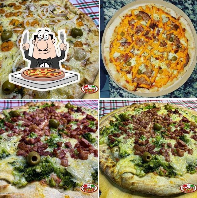 Consiga diferentes variedades de pizza