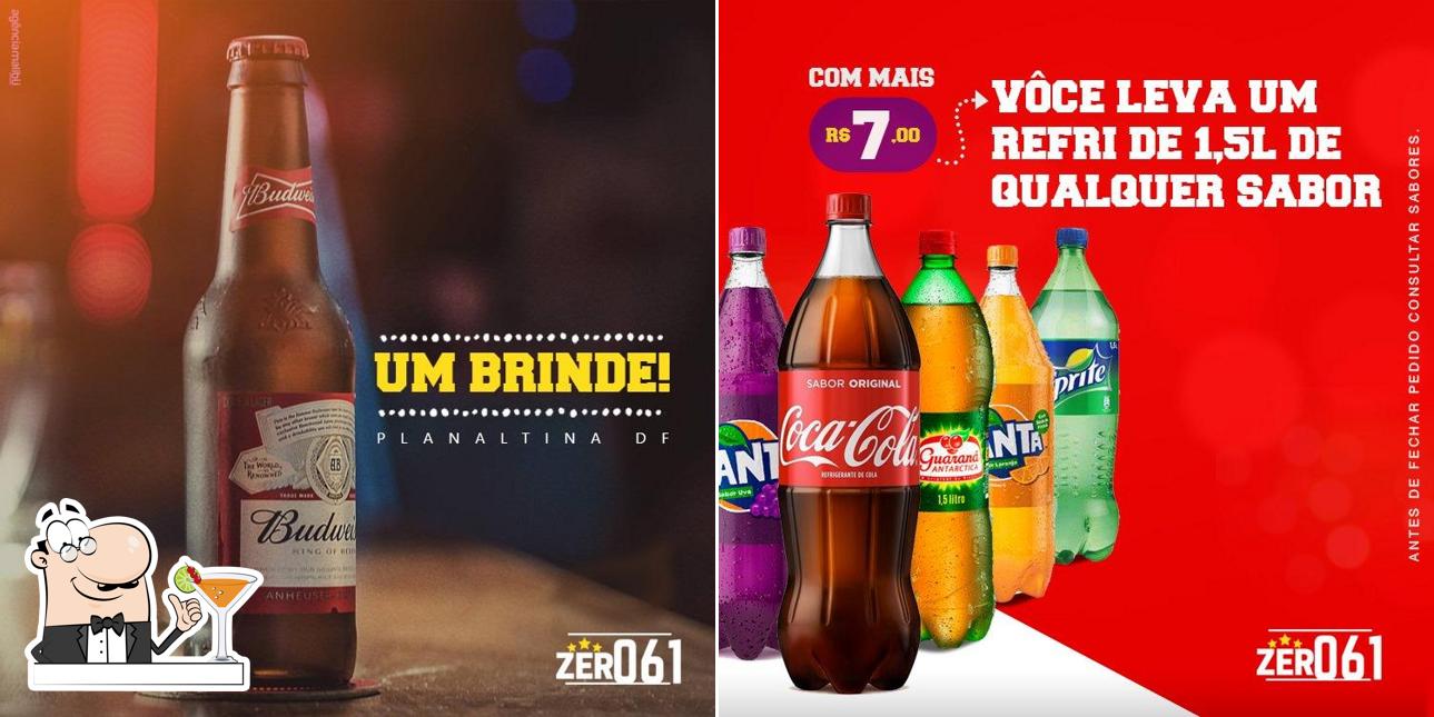 Escolha uma bebida do menu