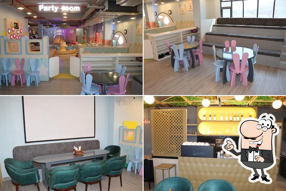 Take a seat at one of the tables at The Bell Pepper & Chipmunks Kingdom