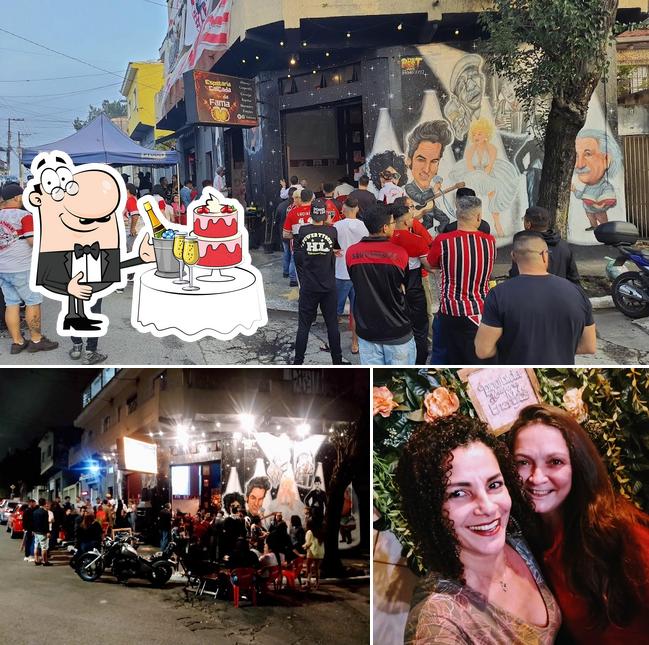 O Bar Calçada da Fama tem um espaço para hospedar um jantar de casamento